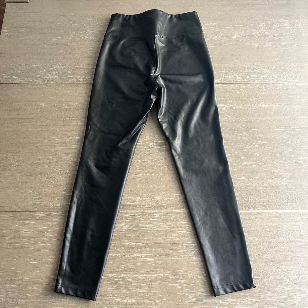 Black Leather Leggings - Picture 2 of 10